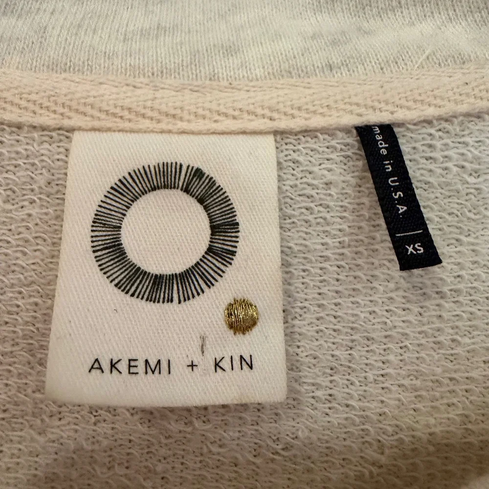 AKEMI + KIN Anthropologie Coro Dolman Crochet Sweatshirt Women's‎ XS Cream Boho
